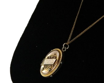 Antique Victorian Locket Pendant Necklace