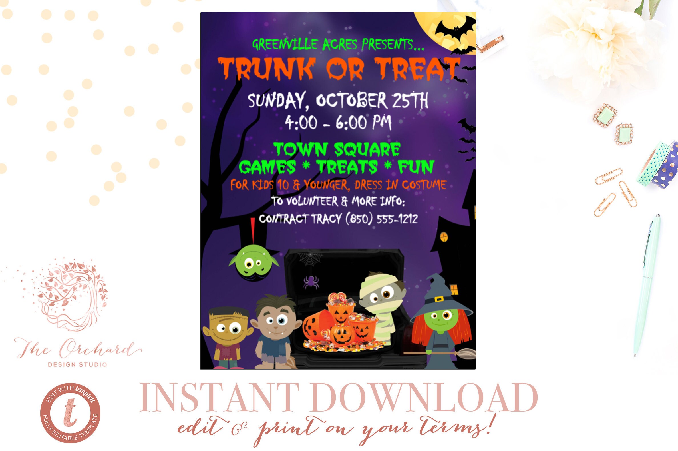 Trunk Or Treat Flyer Template