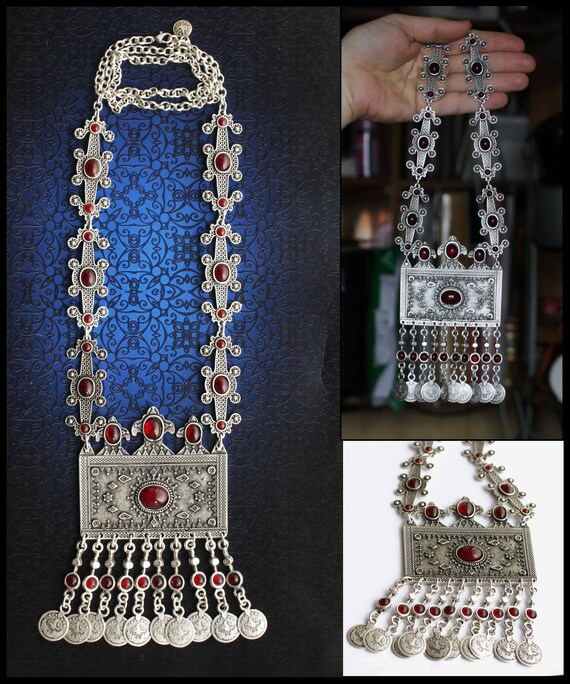 Sale Gorgeous Kazakh Jewelry Style Silver plated Tribal