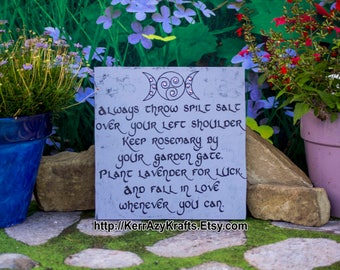 Made to Order: Always Throw Spilt Salt Over Your Left Shoulder, Keep Rosemary by Your Garden Gate, Practical Magic Sign Practical Magic