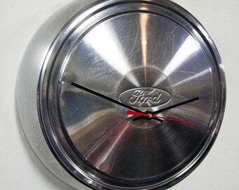 1987 - 2004 Ford Pickup Truck Hubcap Clock - Van Hub Cap - 1988 1989 1990 1991 1992 1993 1994 1995 1996 1997 1998 1999 2000 2001 2002 2003