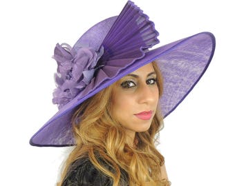 Large Purple Ascot Kentucky Derby Proms