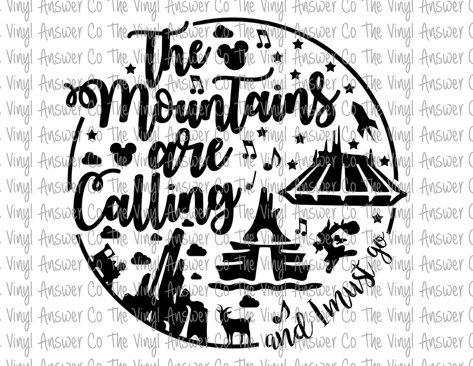 Download Digital Download Disney The Mountains Are Calling And I ...