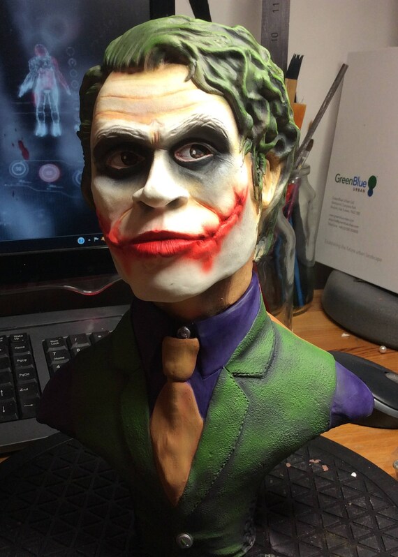 Heath ledger joker bust resin 1/4 scale