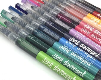 Jane Davenport Mixed Media JDMM Watercolor Brush Markers - Mermaid - 12/pkg