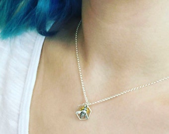 Be My Honey Bee Too Sterling Silver Necklace