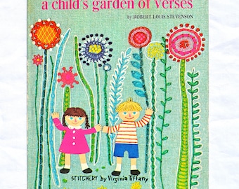 Vintage Big Golden Book Selections From A Child's Garden of Verses By Robert Louis Stevenson