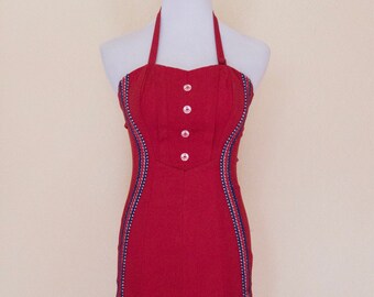 1950's anchors away swimsuit
