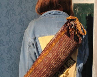 Yoga bag, yoga bag women, pilates bag, yoga bag for her, yoga mat bag, yoga bags, mat bag, brown yoga bag, yoga gifts, yoga bag unique