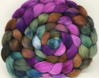 Spinning Fiber Polwarth/Bombyx/Firestar 60/20/20- 7.5oz - Leviathan 1