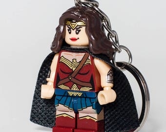 wonder woman key chain in dc comics superhero wonderwoman custom minifigure keychain - Lego Wonder Woman wonder woman key chain in dc comics superhero wonderwoman custom minifigure keychain - Lego Wonder Woman