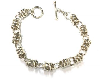 Sterling Silver Linked Bracelet