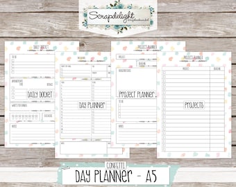 Scrapdelight Printable Planner Kit 2017 - Confetti - A5 Day Planner