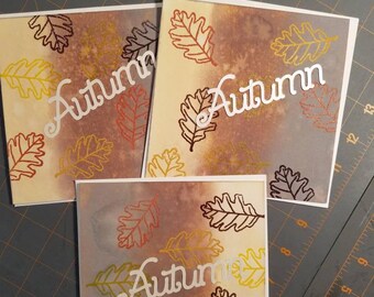 Autumn themed greeting cards