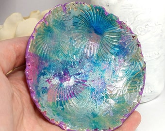 Ring dish, Jewelry dish, Purple ring dish, Ring dish holder, Gift for her, Jewelry holder, Trinket dish, Trinket holder, Jewelry storage