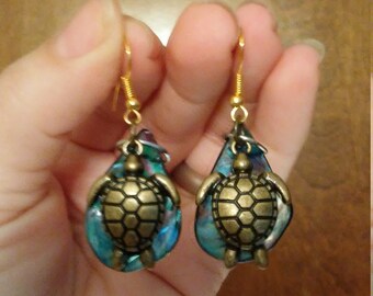 Turtle Shell Earrings