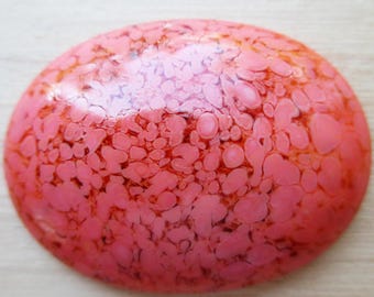Coral Resin Composite Cabochons