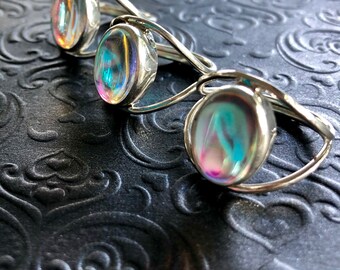 Rainbow Moonstone Ring