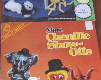 vintage craft leaflet for kids pom pom crafts and chenille