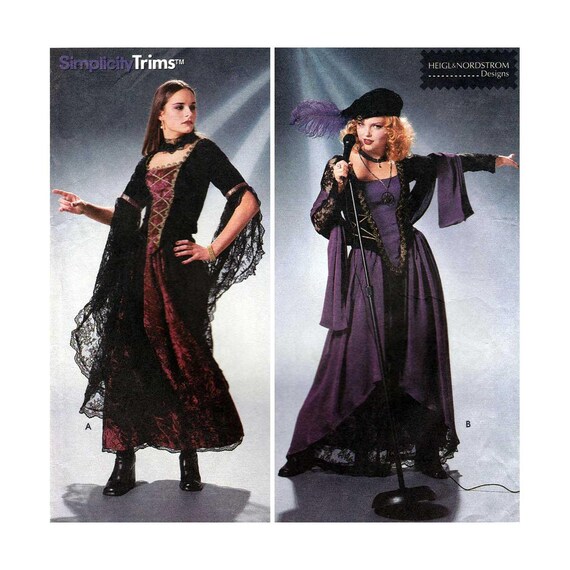 Women's Gothic Style Costume Sewing Pattern Corset Top