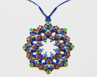 Mandala Boho Gypsy Necklace.