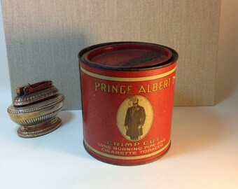 Vintage Prince Albert in the Can Tobacco Can Shabby Rusty Goodness Home Decor Collectible