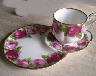 tea and or coffee and cake plate and cup VINTAGE SALE PRICE