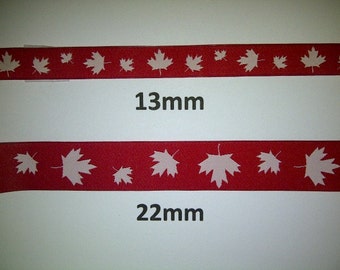 Maple Leafs tissé (Jacquard) Ruban (5 mètres)