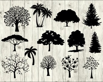 Tree SVG Bundle, Family SVG bundle, Tree cut file, Tree clipart, Tree svg files for silhouette, Tree files for cricut, svg, dxf, eps, png