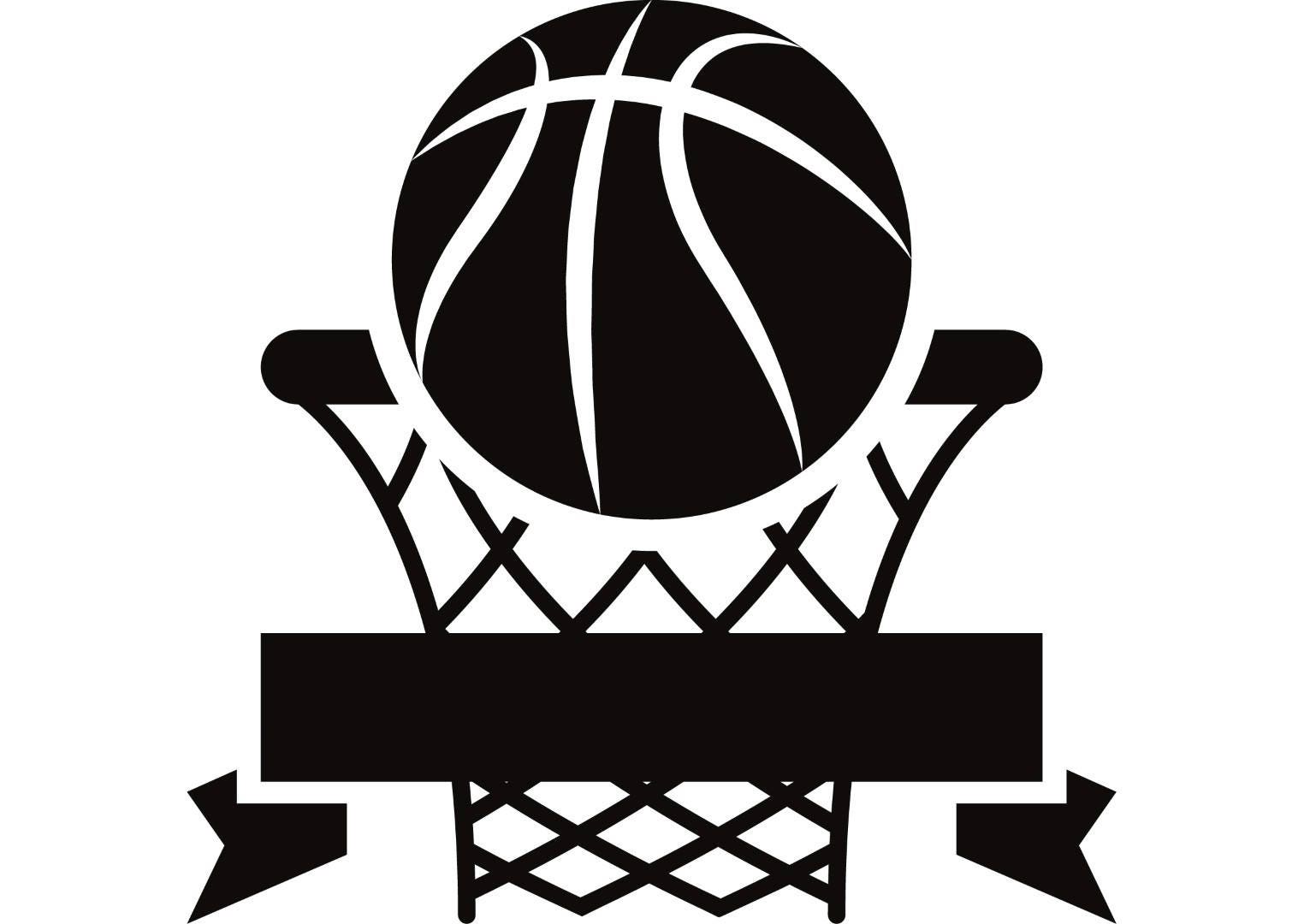 basketball net lookthrough logo