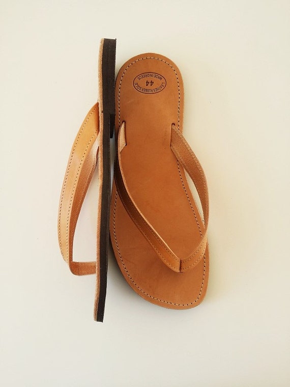 Men Leather Flip Flops Greek Handmade Flip Flops