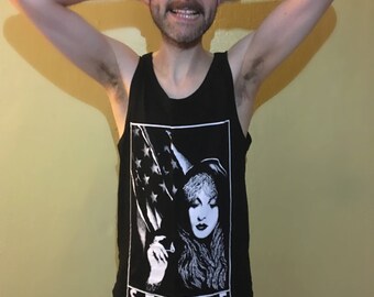 Stevie Nicks of Fleetwood Mac Hand Screen-Printed Tank Top