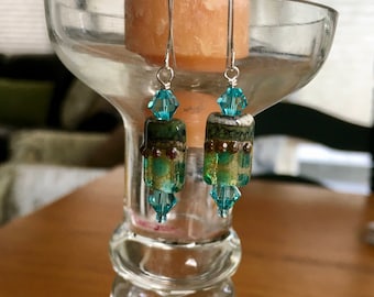 Handmade Grace Lampwork Bead Earrings