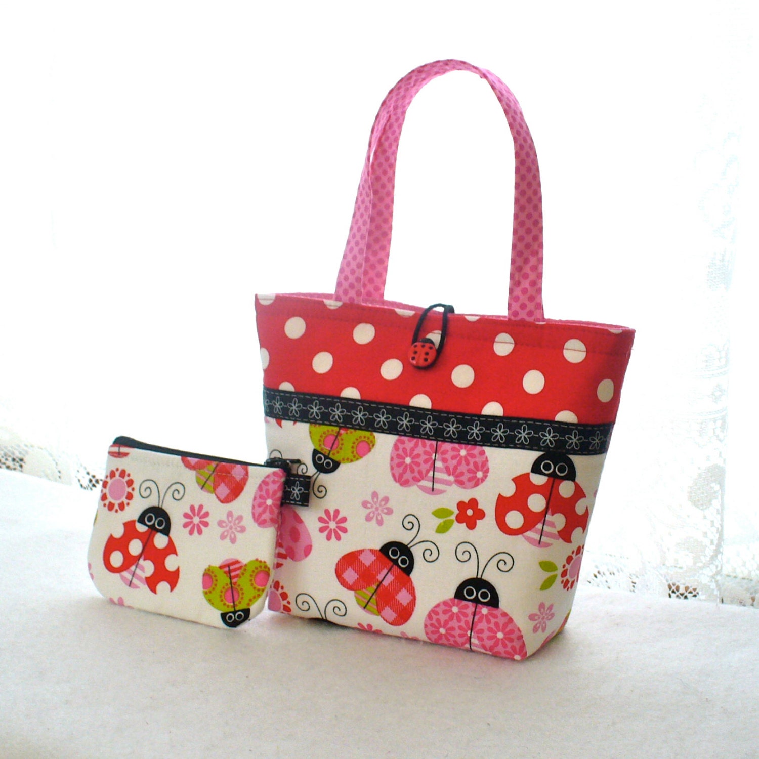 ladybug tote bag