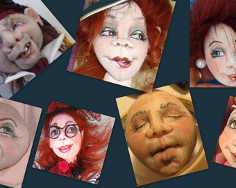 Needle-sculpting , drawing and colouring expressive faces Tutorial