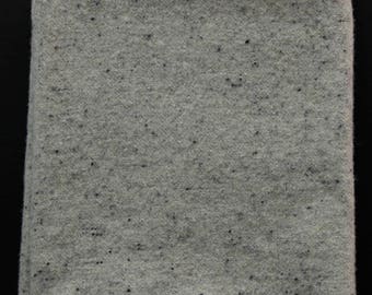 Grey Speckles: Fat Quarter Yard, Felted Wool Fabric for Rug Hooking, Wool Applique & Crafts
