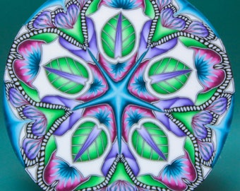 LARGE Polymer Clay Kaleidoscope Cane (22aa)