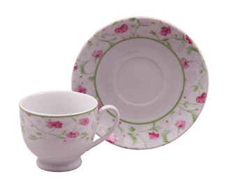 Princess pink and feminine teacup