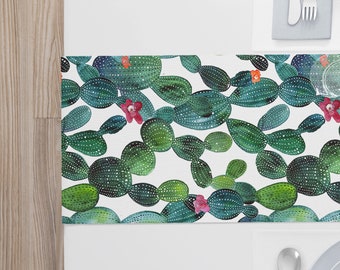 Cactus Table Runner - Cactus Décor | Cactus Table Linen | Cactus Linen | Cactus Table Décor | Cactus Runner