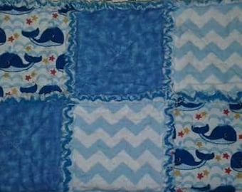Flannel Rag Quilt-Nautical