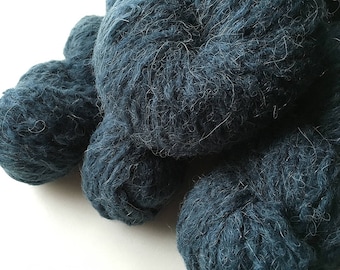 Reclaimed Bulky Yarn - acrylic/alpaca/wool/nylon - Blue Seas