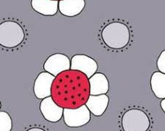 Red Thread: Daisy in Charcoal by Marisa for Creative Thursday 1 Yard Cut