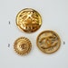 As Parts~ Chanel Vintage CC Gold Stamped Button. 35mm, 23mm, 32mm / Defective or damage Sell As Parts.
