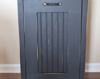 Farmhouse Wooden Trash Can, Garbage, Bin, Cabinet, Tilt Out