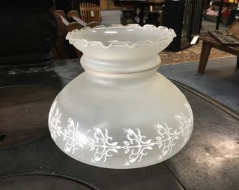 Decorative glass light shade