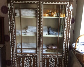 Moroccan style glazed cabinet/Bookcase/cupboard/Armoire