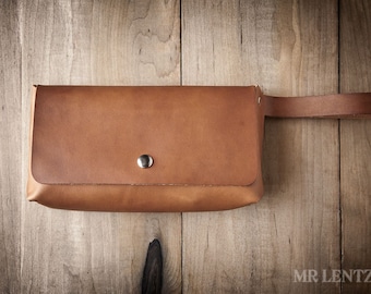 Leather Clutch, leather purse, brown leather clutch, simple purse 101