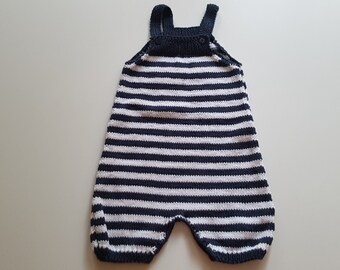 Hand-knitted Playsuit baby 6 months.