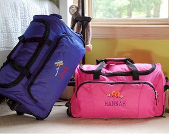 personalized rolling duffle bags