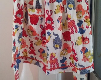 Apron made with vintage fabric